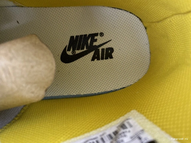 White NRG Dark x Yellow-Cone Jordan Powder 1 Off-White Air AQ0818-149 0702
